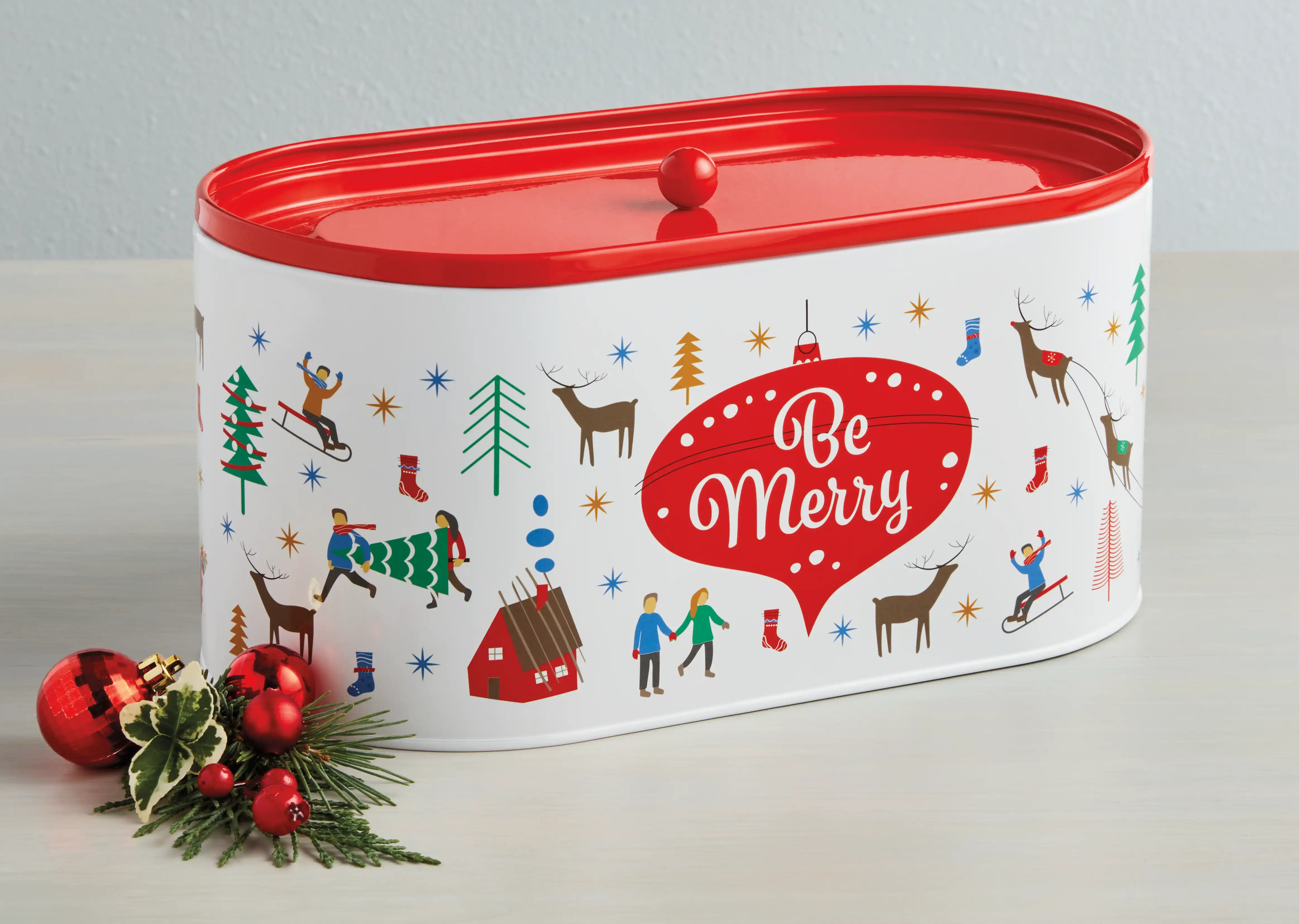 Wolferman's "Be Merry" Gift Tin